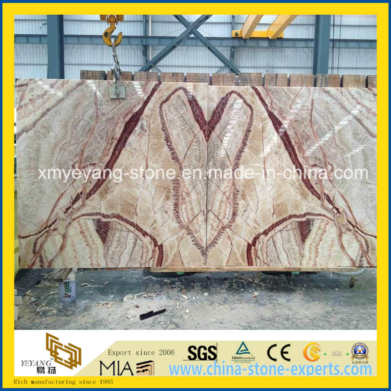 Red Dragon Jade Slab for Background Wall or Flooring