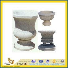 Natural Granite Stone Flower Plant Pot for Garden or Landscape(YQC) 