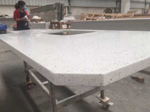 Sparkling White Quartz On China Stone Prefab White Sparkle Quartz