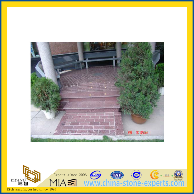 China Red Porphyry Tiles for Paving, Flooring (YQA)