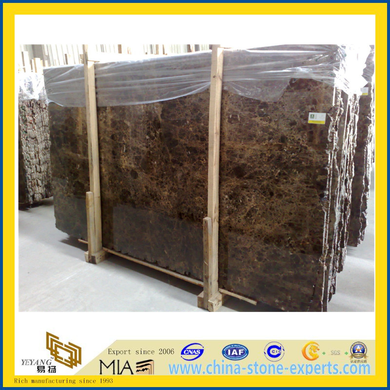 Polished Emperador Dark Marble Tile for Flooring & Wall (YQG-MT1003)