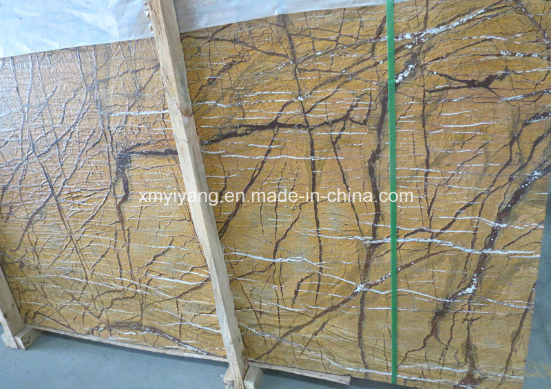 Forest Rain Brown / Beige Marble Slab / Tile / Marble Flooring / Travertine