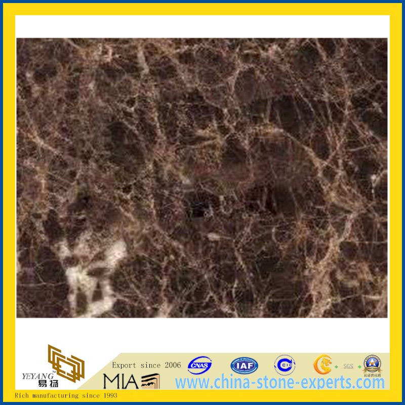 Polished Emperador Dark Marble Tile for Flooring & Wall (YQG-MT1003)