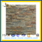 Brown Matt Rectangle Granite Stone Mosaic for Outdoor Wall (YQZ-M1011)