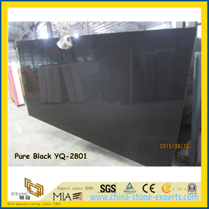 Good Quality Pure Black Quartz Stone Slsbs (YQ-2801)