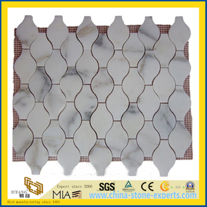 Calacatta Gold Marble Mosaic Tiles, Italy White Marble Mosaic, Calacatta White Mosaic Tiles,Basketweave Mosaics,Stips Mosaics, Herringbone Mosaics, Octagon Mosaics (YQA-MM1007)