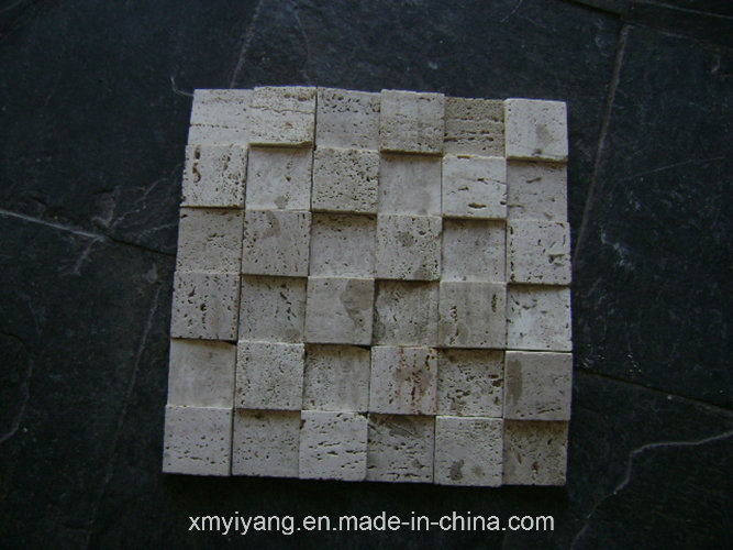 Snow Travertine Mosaic Tile for Decoration / Background Wall