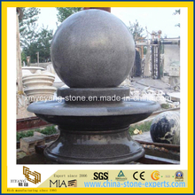 Hand Carved G603 Granite Ball Fountain for Outdoor Plaza Project
