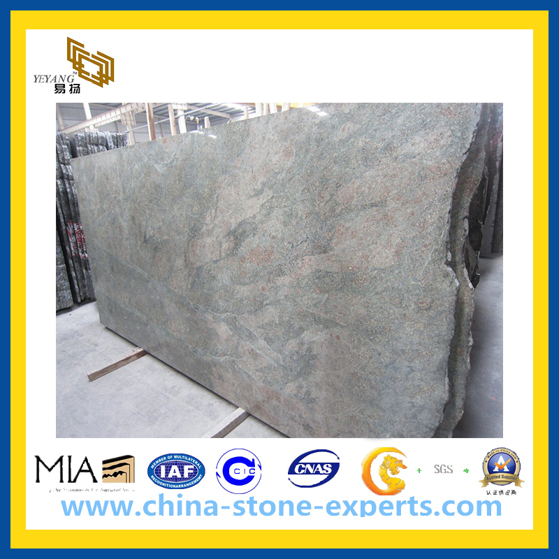 Polished Wave Green Granite Slabs (YQZ-GS)