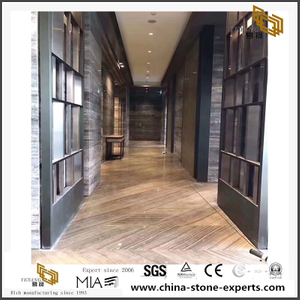 China Brown Cipollino Wooden Marble For Stairs Tiles