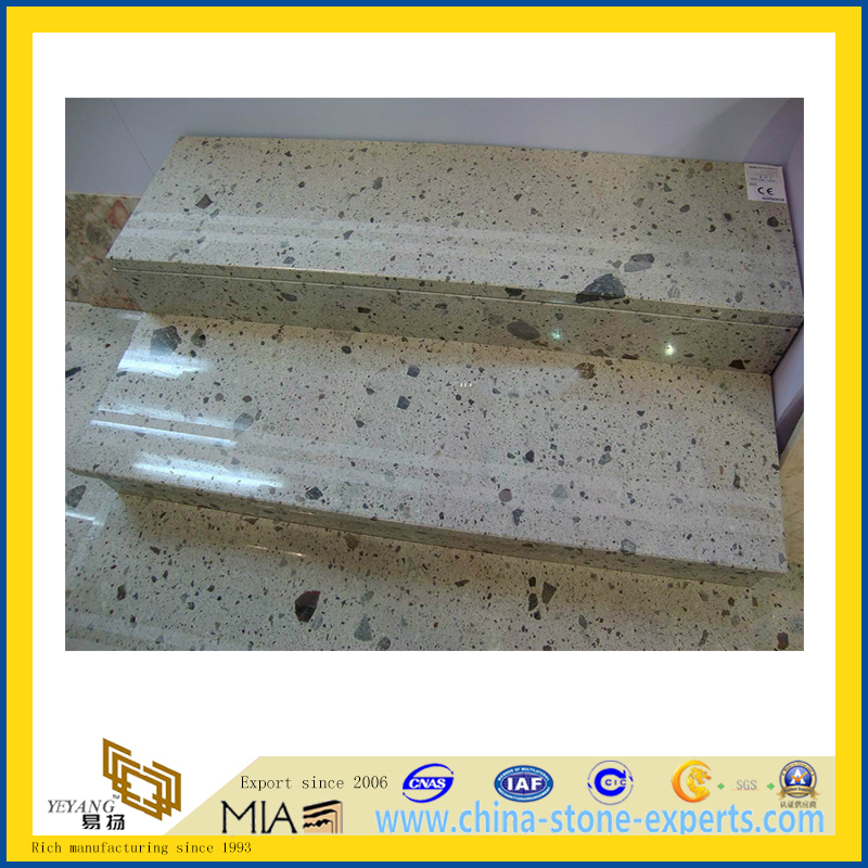 Polished Granite Stone Steps/Stairs with Bevel Edge (YQA)