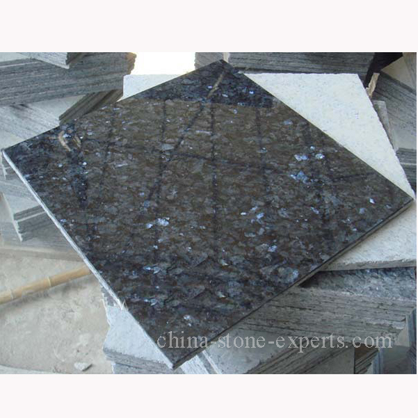 Polished Fancy Shinny Blue Pearl Granite Tile （YQZ-GT1002）