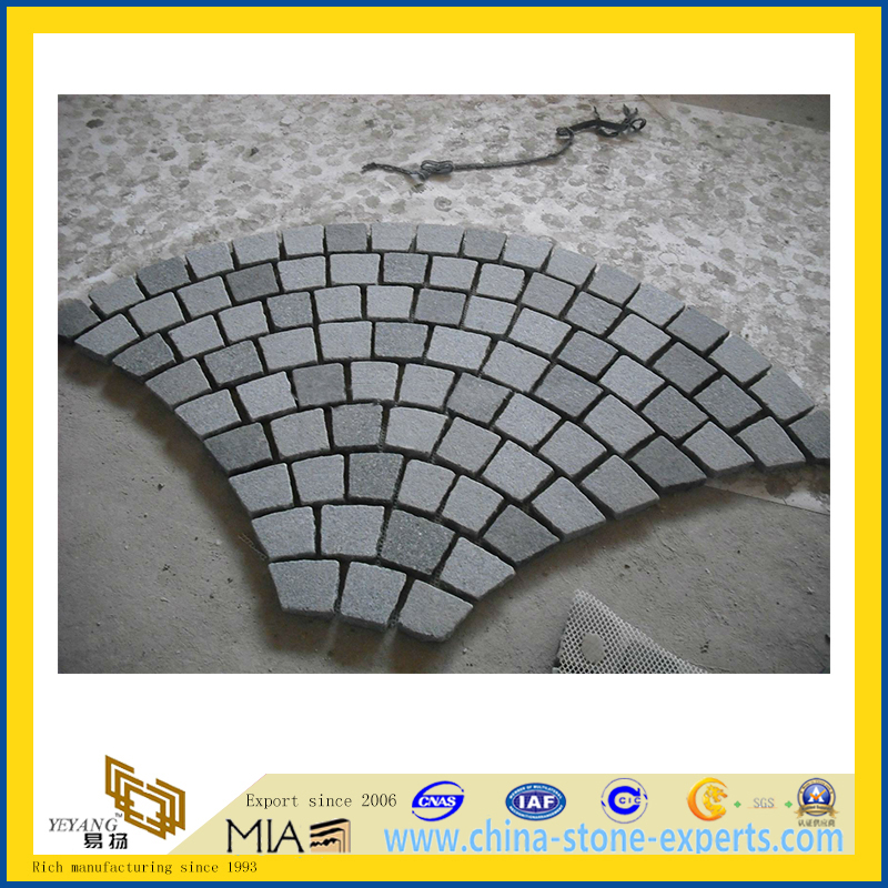 Granite Cobblestone, Paving Stone for Floorings and Garden Decoration (YQA)