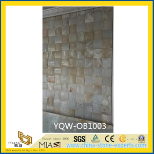 White/Yellow Natural Stone Onyx for Background with Compective Price