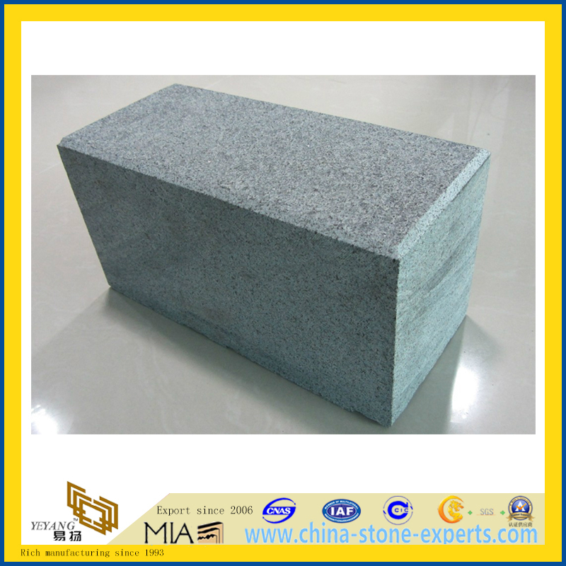 China Outdoor Grey Granite Flamed Kerbstone (G603, G654, G664, G682)(YQA)