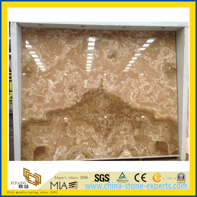 Natural Marble Tara Onyx Slab for Mosaic Book-Matched