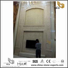 Different White & Beige Marble Backgrounds for Hotel Design (YQW-MB0726021）