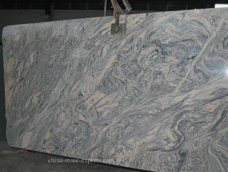  Juparana Pink White Granite Slab （YQZ-GS1018）