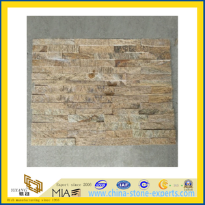 Wholesale Prices Yellow Slate Cultured Stone with Split (YQA-S1074)