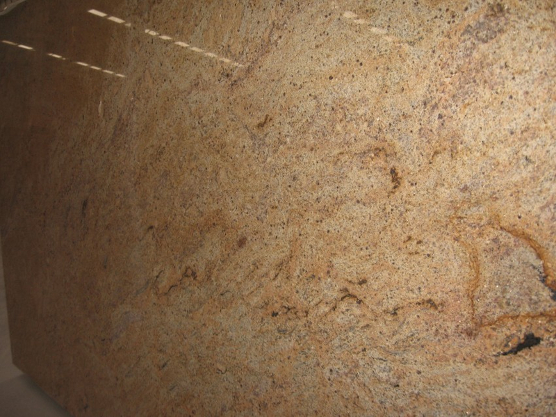 Polished Kashmir Gold Granite Slab for Countertop and Vanity Top