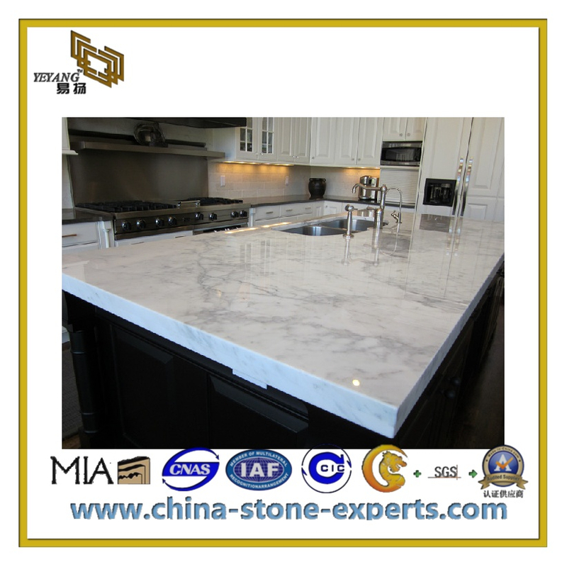 Natural Stone Crystal White Marble for Countertops(YQC-MC1005)