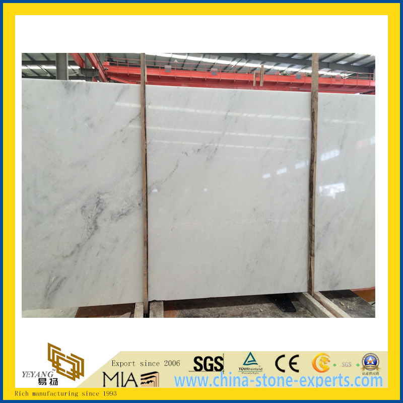 Polished Castro White Marble Slab for Countertop/Vanitytop/Paving