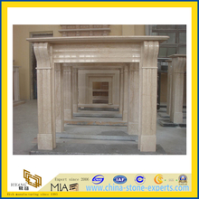 Beige Marble Fireplace for Indoor (YQA-F1001)