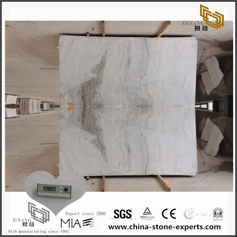 Durable Arabescato Venato White Marble for Kitchen Countertop (YQW-MSA0706010）