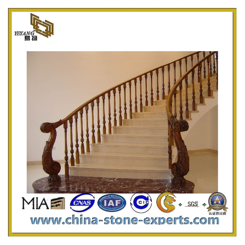 Hot Sale Chinese Granite Diamond Like Flowers Granite Stairs (YQC-S1003)