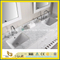 Calacatta White Marble Vanity Top for Hotel Bathroom