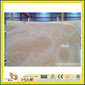 Honey Beige/Yellow/Pink Onyx Slabs for Floor, Wall, Countertops