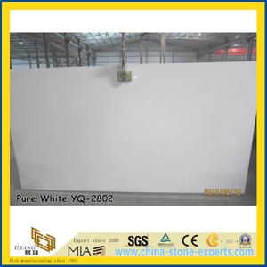Good Sale Pure White Quartz Stone Slabs (YQ-2802)