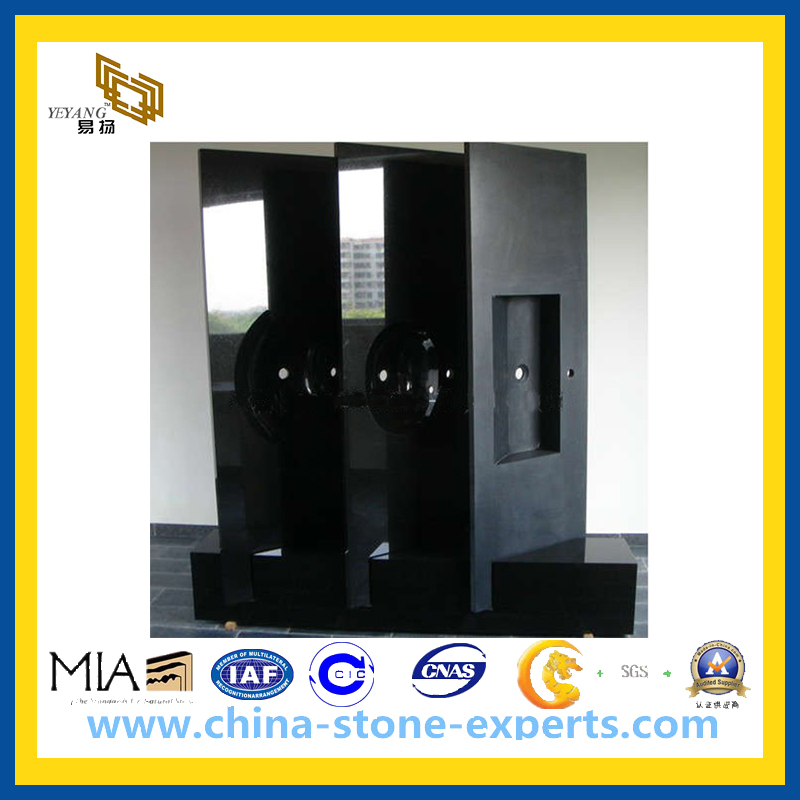 Absolute Black Granite Bathroom Vanity Top, Kitchen Countertop (YQG-GC1060)