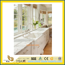 Cheap White Marble Stone Countertop for Kitchen / Hotel