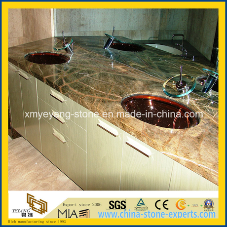 Rainforest Green Marble Vanity Top Or Counter Top For Bathroom