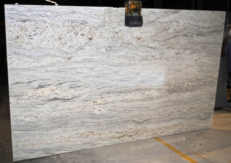 Polished River White Granite Slab for Countertop （YQZ-GS1015）