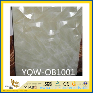 Polished White Onyx Stone Tile for Wall, Backsplash, Background