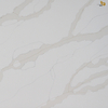 White Calacatta Quartz Gold Fine Line Veins Slab For Kitchen Countertop NT329