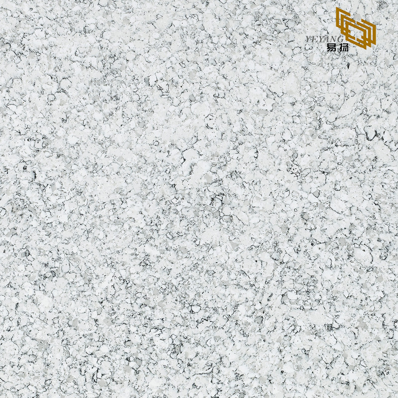 Natural Granite Look Calacatta White Quartz Slab for Kitchen Worktop A5067