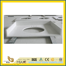 Pilished Artificial Stone White Quartz for Vanitytops and Countertop (YQC)
