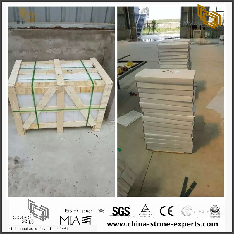 Luxury New Oriental White Marble Slabs for Bathroom Decoration（YQN-092606）