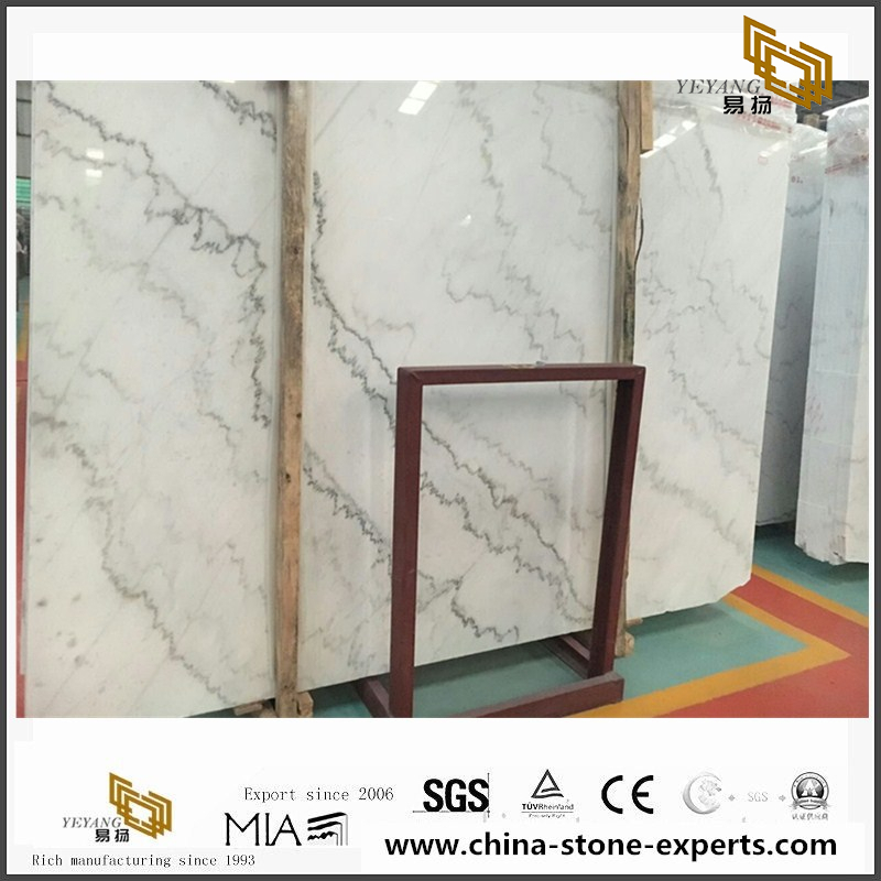 Cheap China White Marble Stone Slab Guangxi White Marble