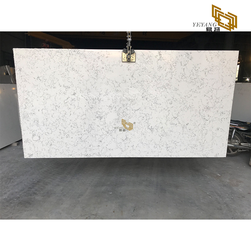 Quality white quartz slabs for stone countertops engineered project wholesale