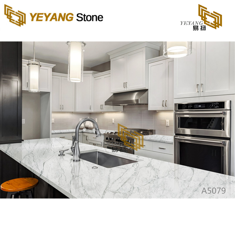 Calacatta Elegant Quartz Engineered Quartz Stone for Projects A5079