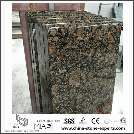 Natural Stone Polished Baltic Brown Granite Countertops for Kitchen (YQW-GC06051901)