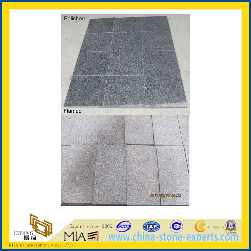 Flamed & Polished G654/Pandang/Padding Dark Grey Granite Tiles (Paving stone,YQG-GT1173)