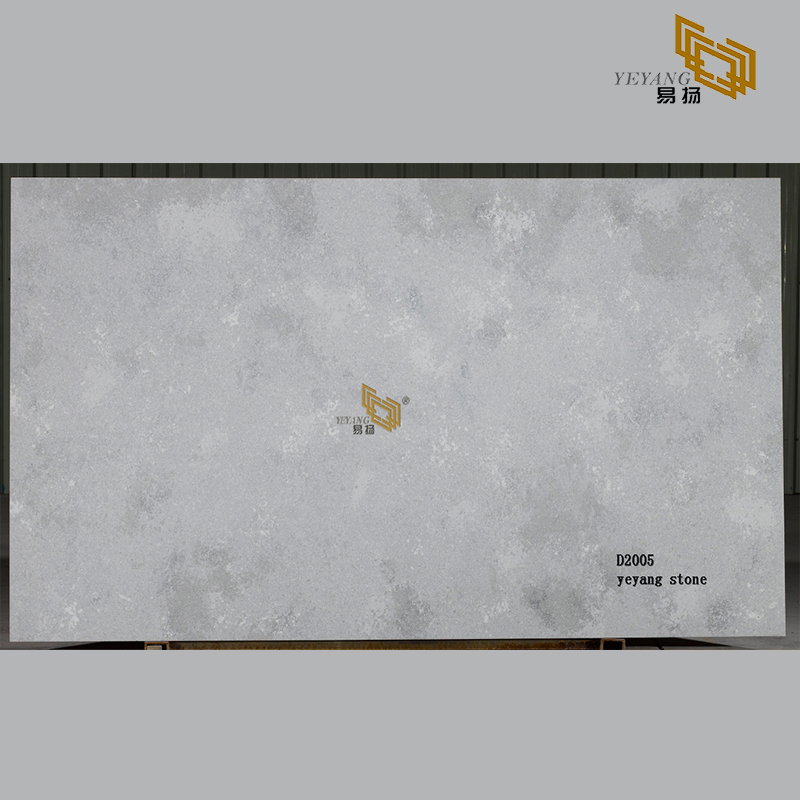 Grey quartz kitchen floor tiles quartz slab suppliers project D2005