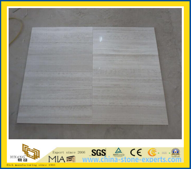 Wooden White Marble Tiles for Wall &amp; Floor -Yya