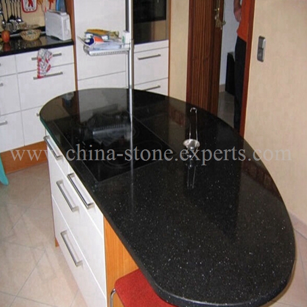 Black star galaxy stone tile for interior & exterior decoration (YQA-GT1018)