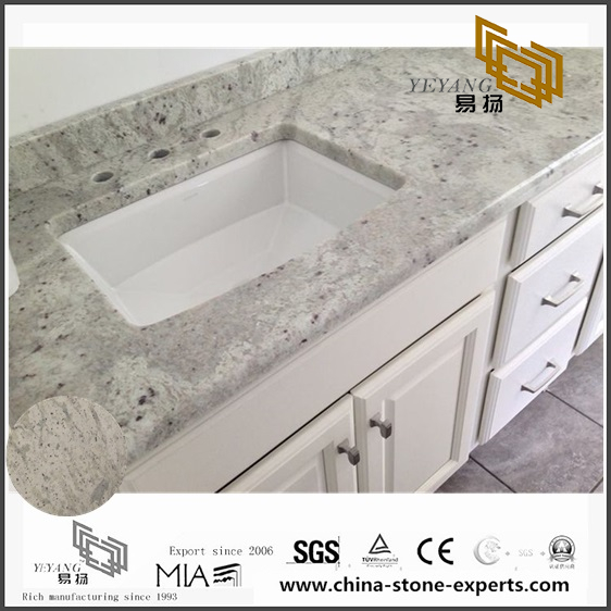 Beautiful Fancy Andromeda White Granite Counter Tops For Bathroom